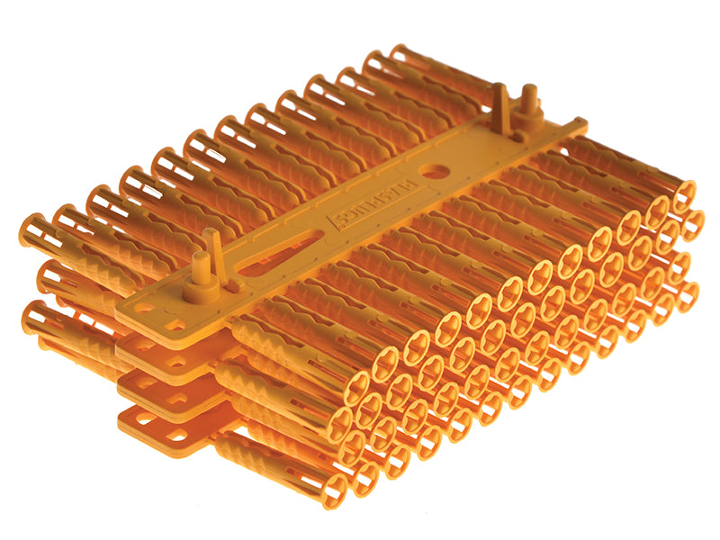 Plasplugs SYP 501 Solid Wall Super Grips™ Fixings Yellow (100) PLASYP501