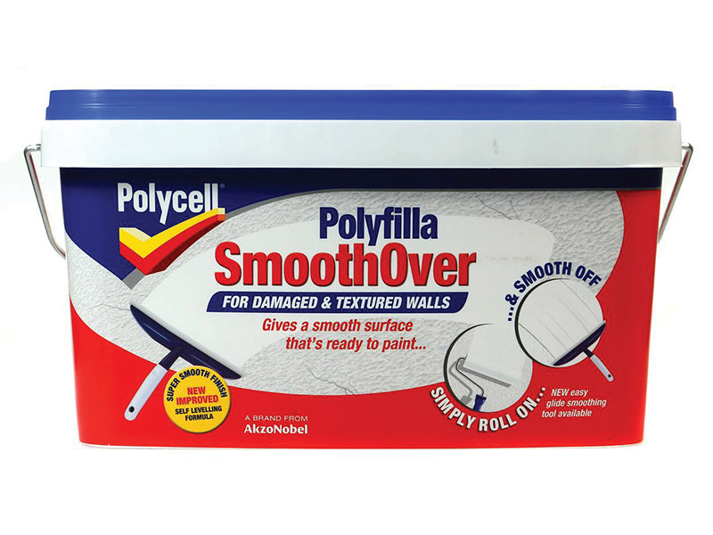 Polycell SmoothOver Damaged / Textured Walls 5 litre PLCSODTW5L