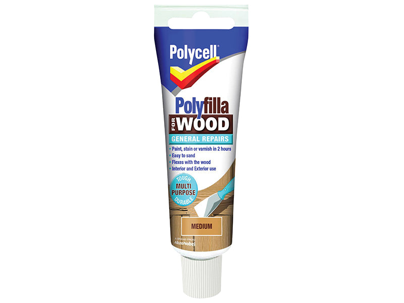 Polycell Polyfilla For Wood General Repairs Tube Medium 75g PLCWGRM75