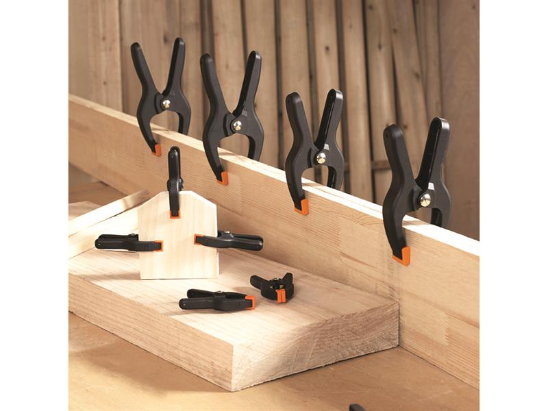 Pony Jorgensen Spring Clamp Set 14 Piece Plastic Jaws Mixed Sizes PNY93260