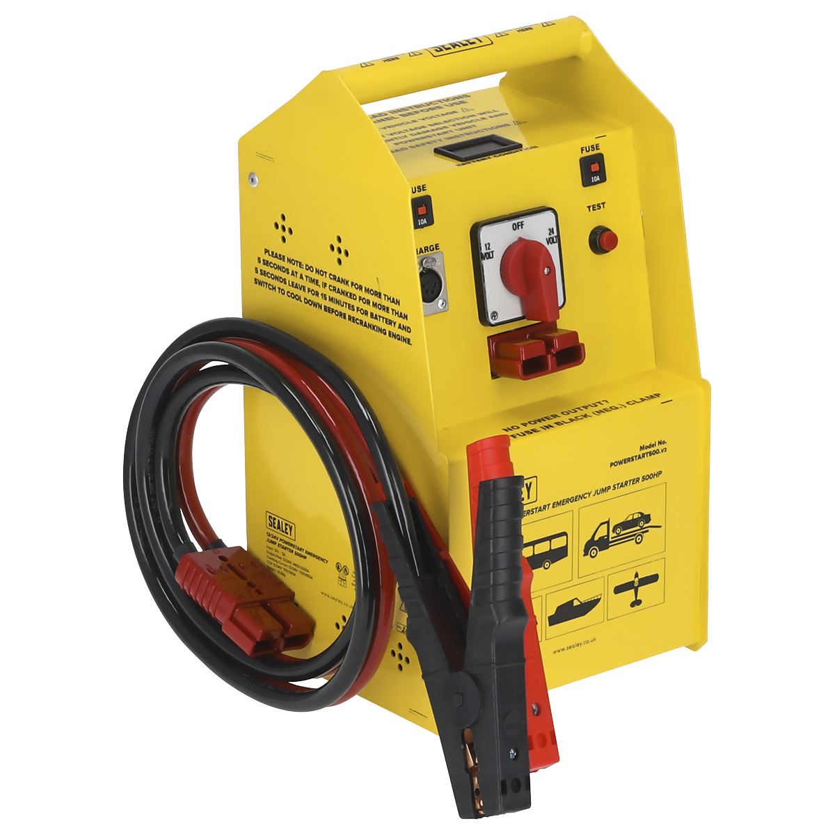 Sealey PowerStart Emergency Jump Starter 500hp Start 12/24V POWERSTART500