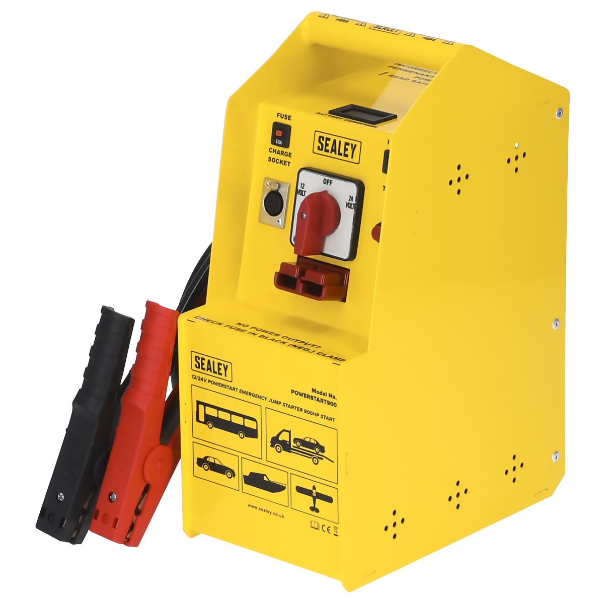 Sealey PowerStart Emergency Jump Starter 900hp Start 12/24V POWERSTART900