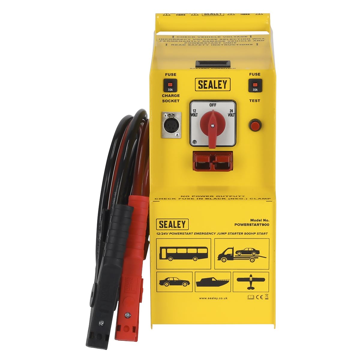 Sealey PowerStart Emergency Jump Starter 900hp Start 12/24V POWERSTART900