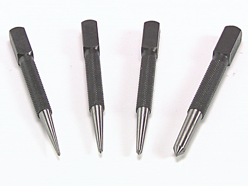 Priory 44-SC4 Centre Punch Set, 4 Piece PRI44SET4