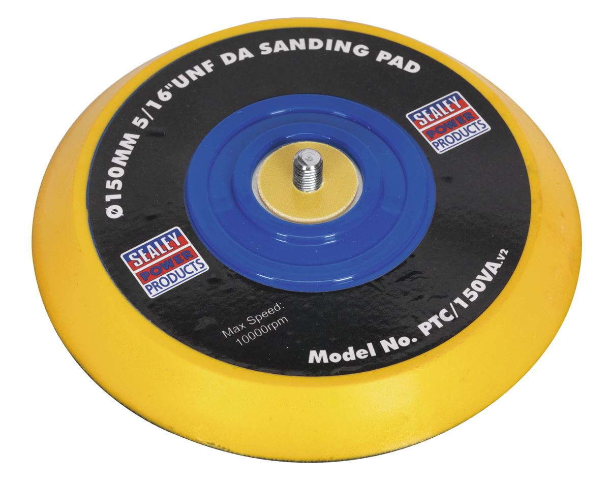 Sealey DA Backing Pad for Hook-and-Loop Discs �145mm 5/16"UNF PTC/150VA
