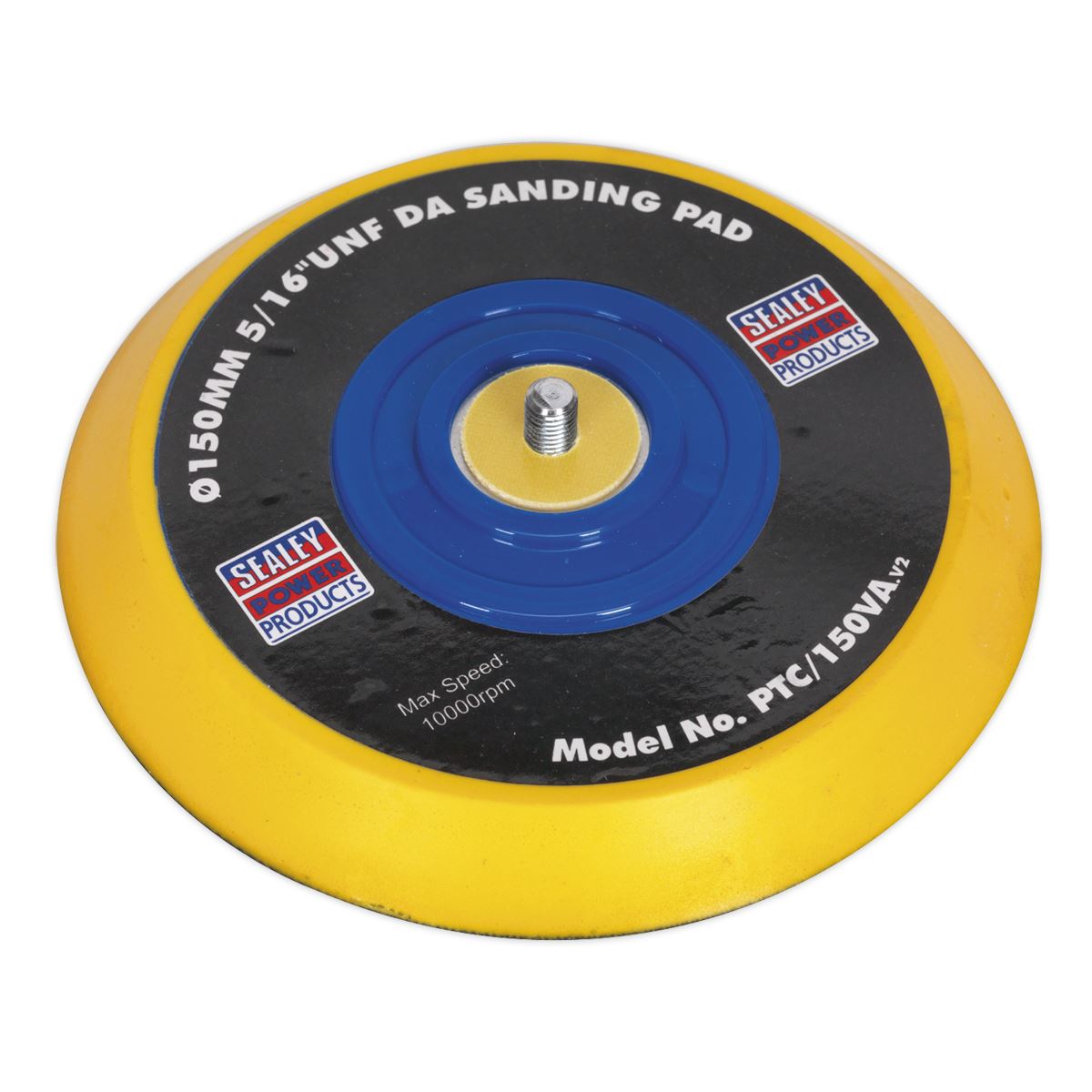 Sealey DA Backing Pad for Hook-and-Loop Discs �145mm 5/16"UNF PTC/150VA