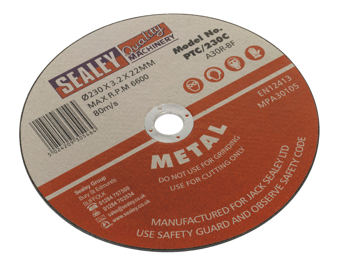 Sealey Cutting Disc �230 x 3mm 22mm Bore PTC/230C