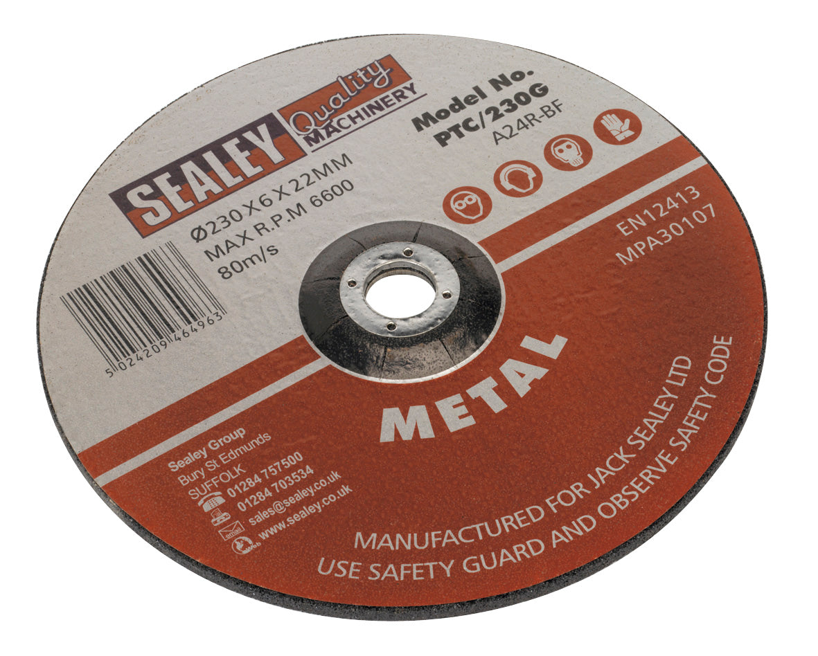 Sealey Grinding Disc �230 x 6mm �22mm Bore PTC/230G