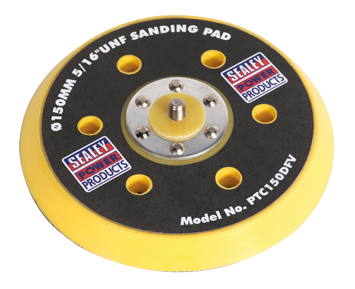 Sealey DA Dust-Free Backing Pad for Hook-and-Loop Discs �145mm 5/16"UNF PTC150DFV