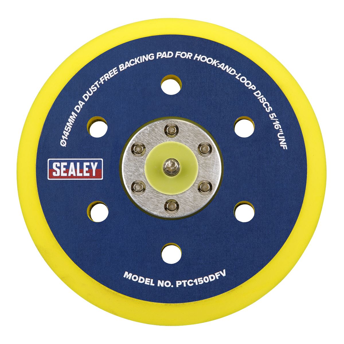 Sealey DA Dust-Free Backing Pad for Hook-and-Loop Discs �145mm 5/16"UNF PTC150DFV