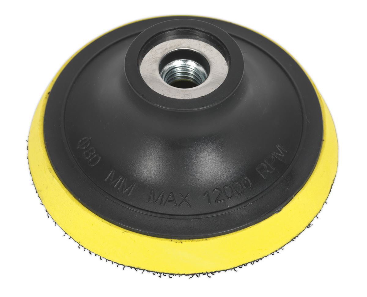 Sealey Hook-and-Loop Backing Pad �75mm M10 x 1.5mm PTC75VM10