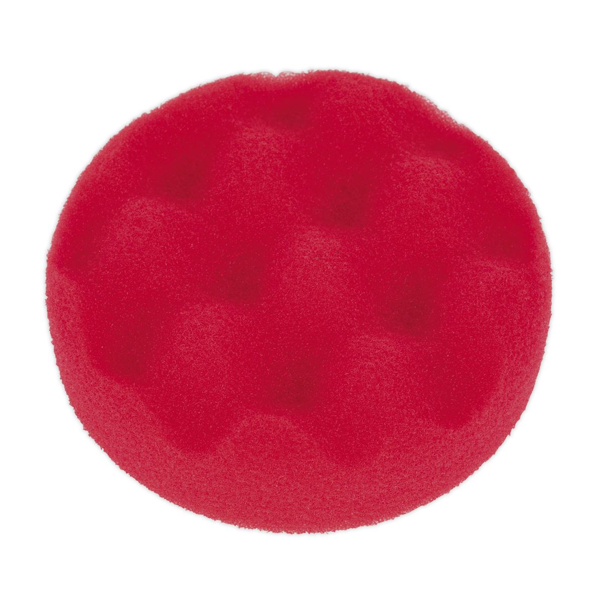 Sealey Buffing & Polishing Foam Head Hook-and-Loop �80 x 25mm Red/Ultra-Soft PTCCHW80R