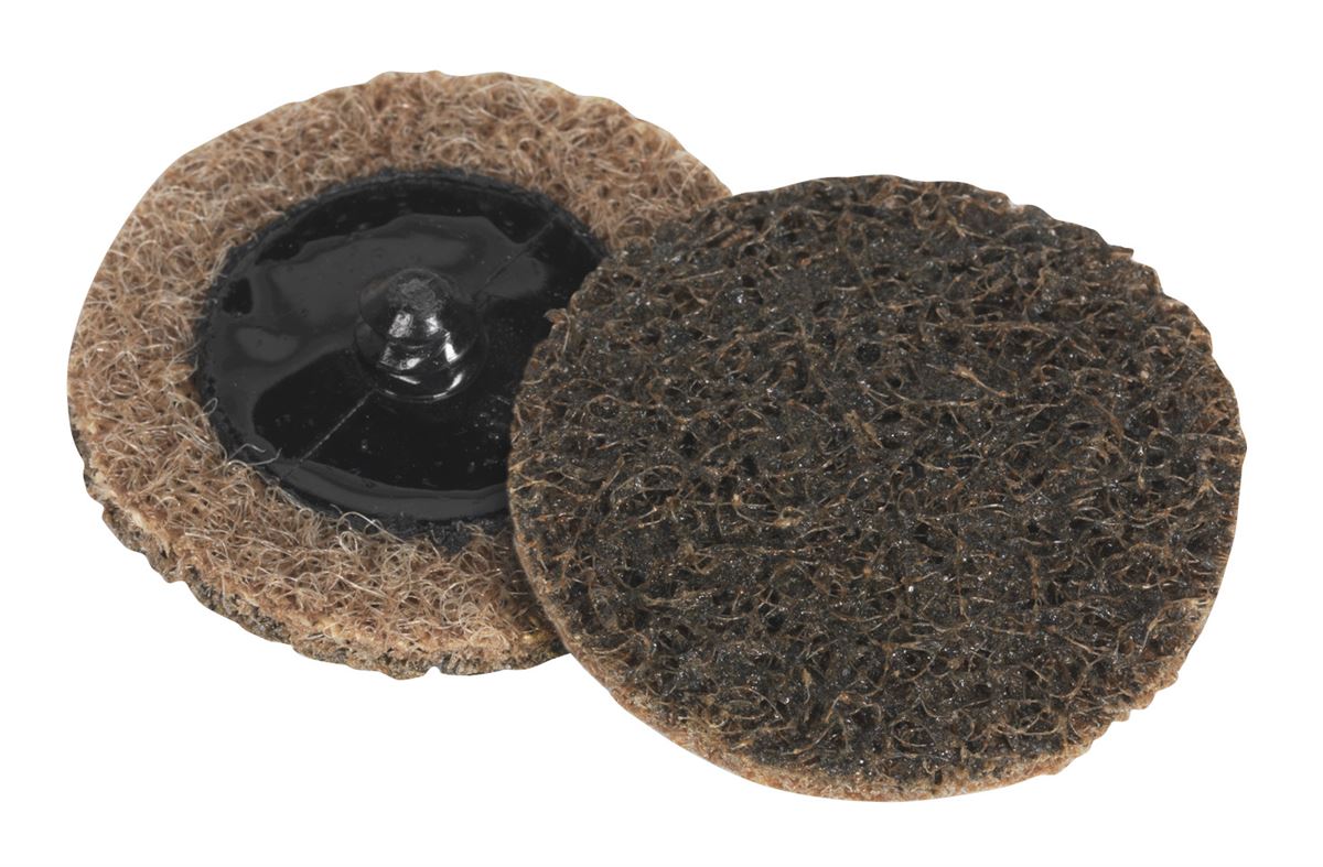 Sealey Quick-Change Preparation Pad �50mm Coarse Pack of 10 PTCQC50C