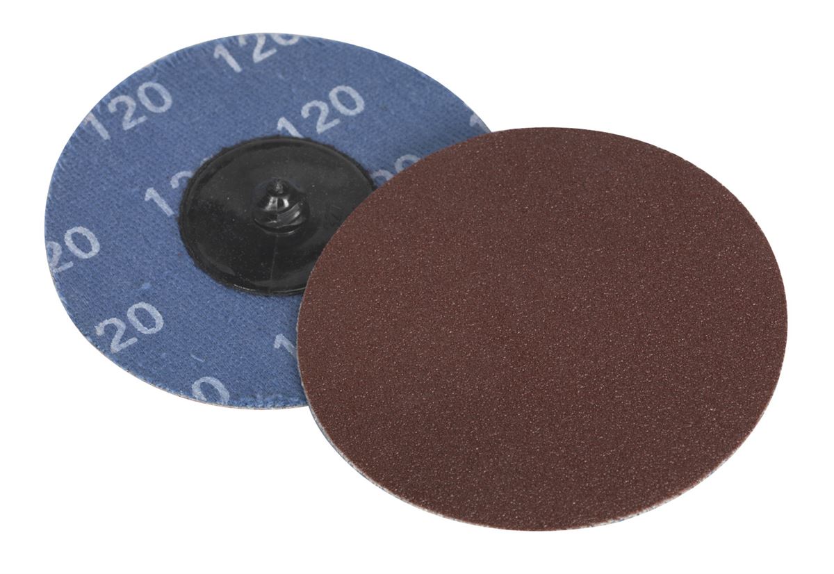 Sealey Quick-Change Sanding Disc �75mm 120Grit Pack of 10 PTCQC75120