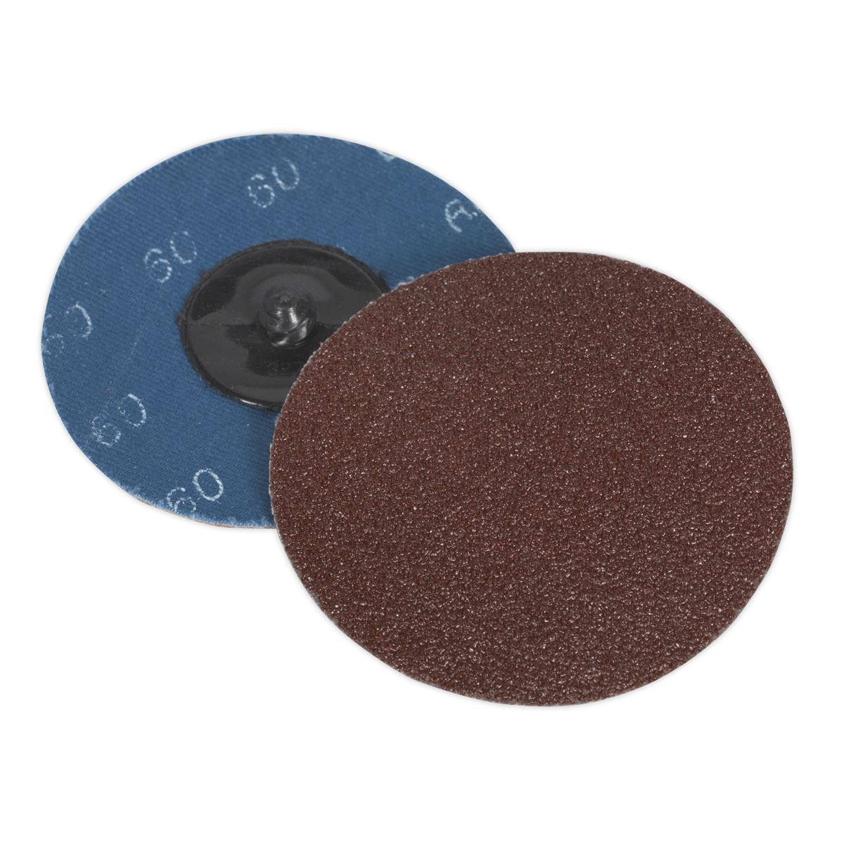 Sealey Quick-Change Sanding Disc �75mm 60Grit Pack of 10 PTCQC7560