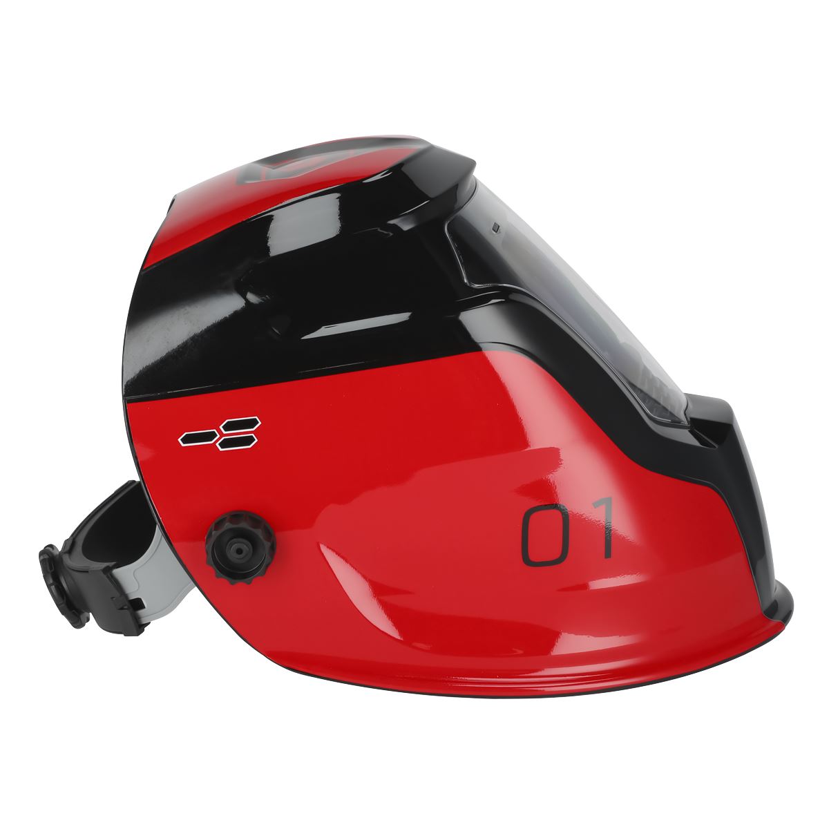 Sealey Welding Helmet Auto Darkening - Shade 9-13 - Red PWH1