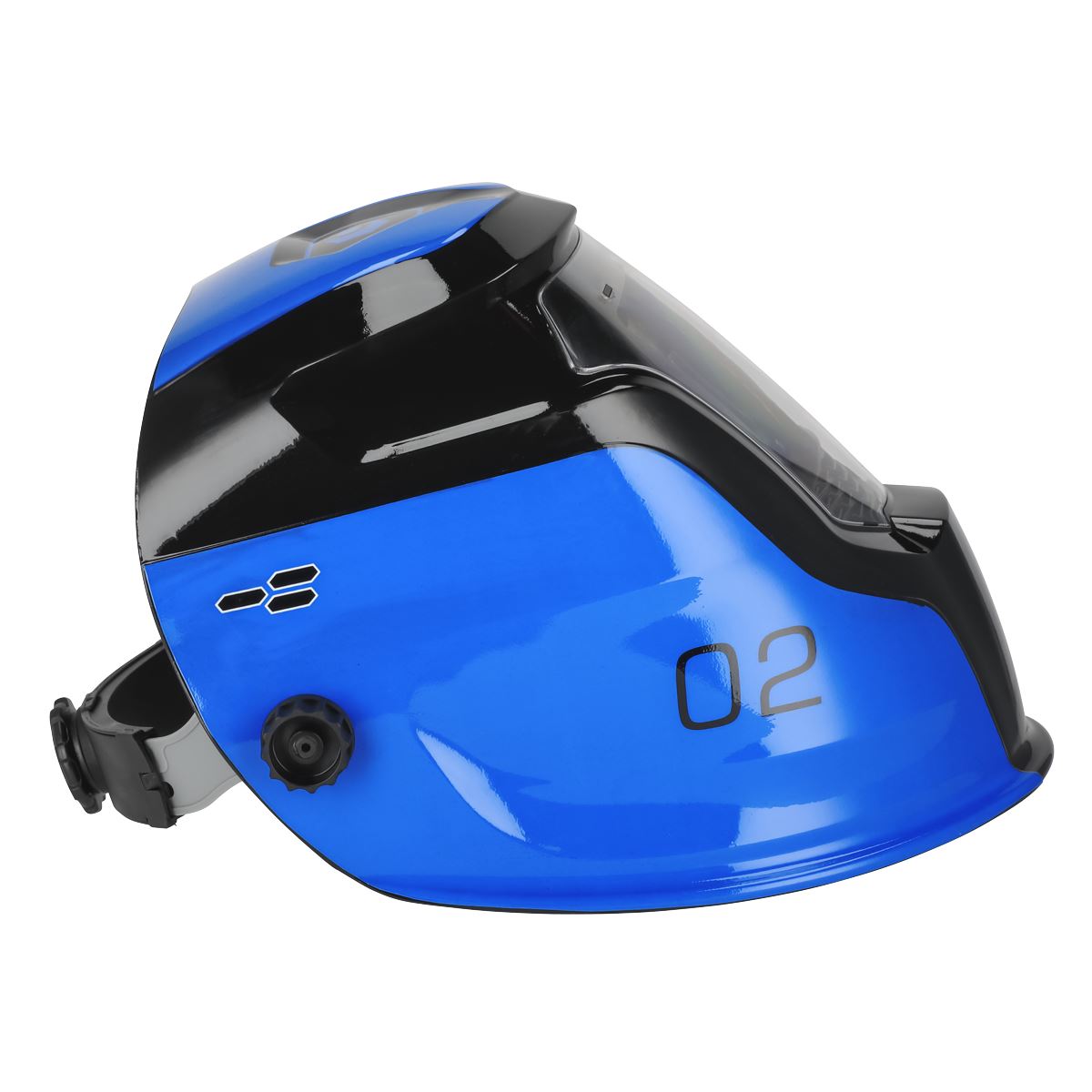 Sealey Auto Darkening Welding Helmet - Shade 9-13 - Blue PWH2