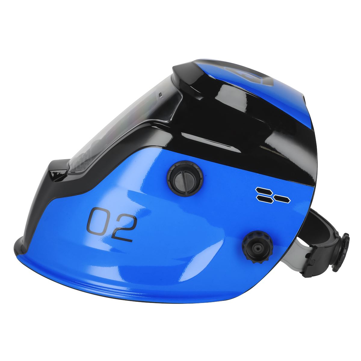 Sealey Auto Darkening Welding Helmet - Shade 9-13 - Blue PWH2