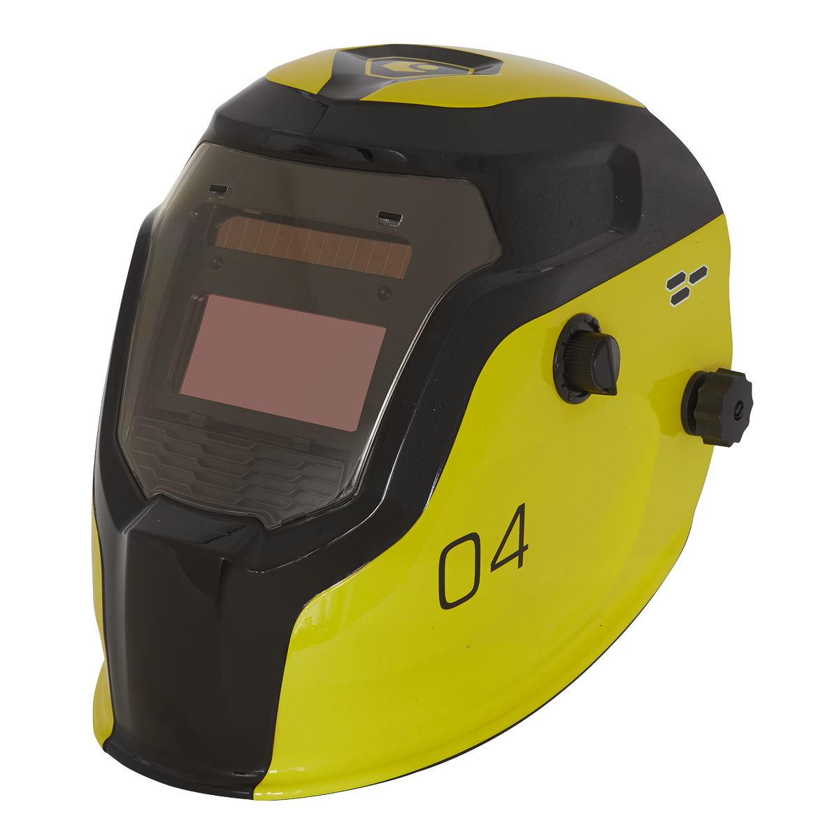 Sealey Auto Darkening Welding Helmet - Shade 9-13 - Yellow PWH4
