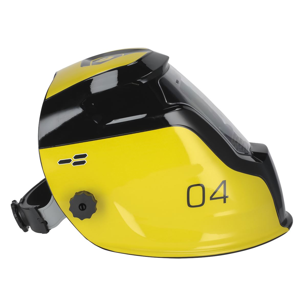 Sealey Auto Darkening Welding Helmet - Shade 9-13 - Yellow PWH4