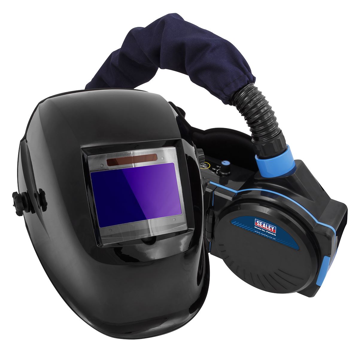 Sealey Welding Helmet with TH1 Powered Air Purifying Respirator (PAPR) Auto Darkening PWH616