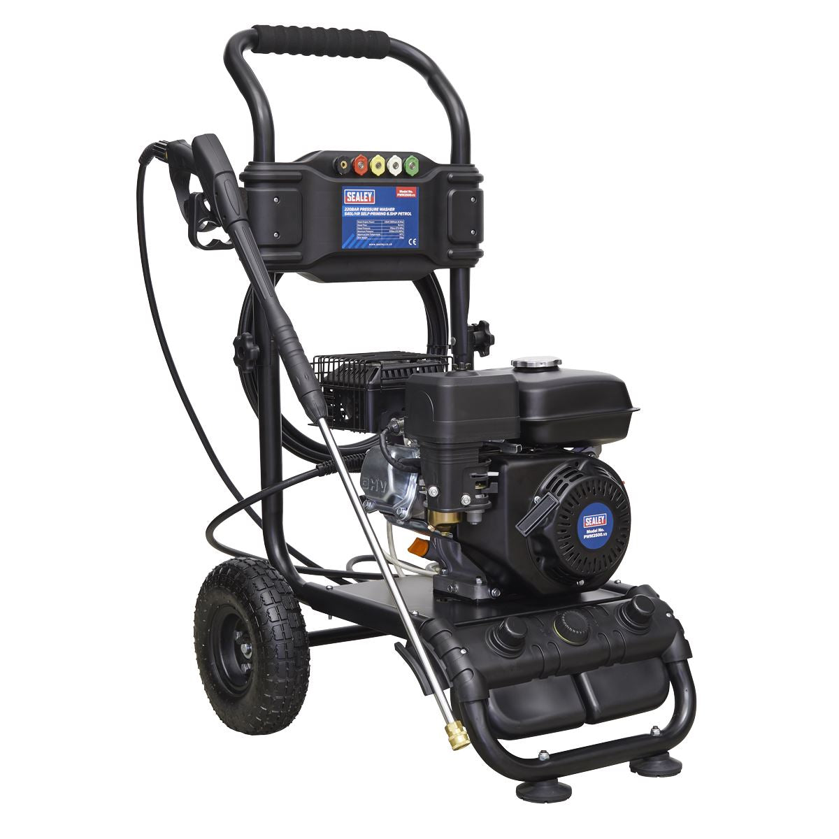 Sealey Pressure Washer 220bar 540L/hr 6.5hp Petrol PWM2500