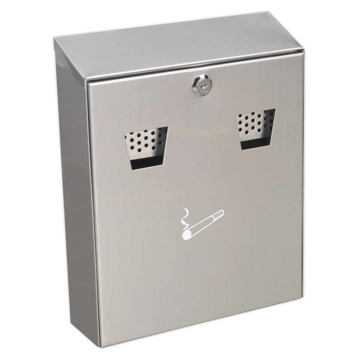 Sealey Cigarette Bin Wall-Mounting Stainless Steel RCB02