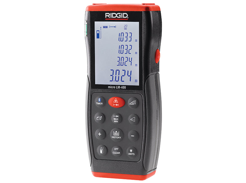 RIDGID 36813 Micro LM-400 Advanced Laser Distance Measure 70m RID36813