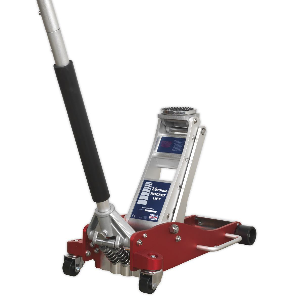 Sealey Trolley Jack 2.5 Tonne Low Profile Aluminium Rocket Lift RJA2500