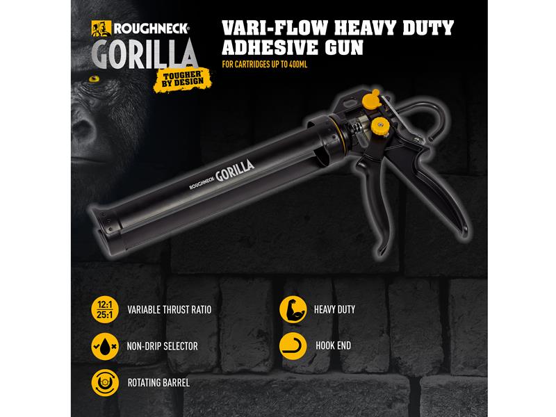 Roughneck Vari-Flow Heavy-Duty Sealant Gun 280mm (11in) ROU12030