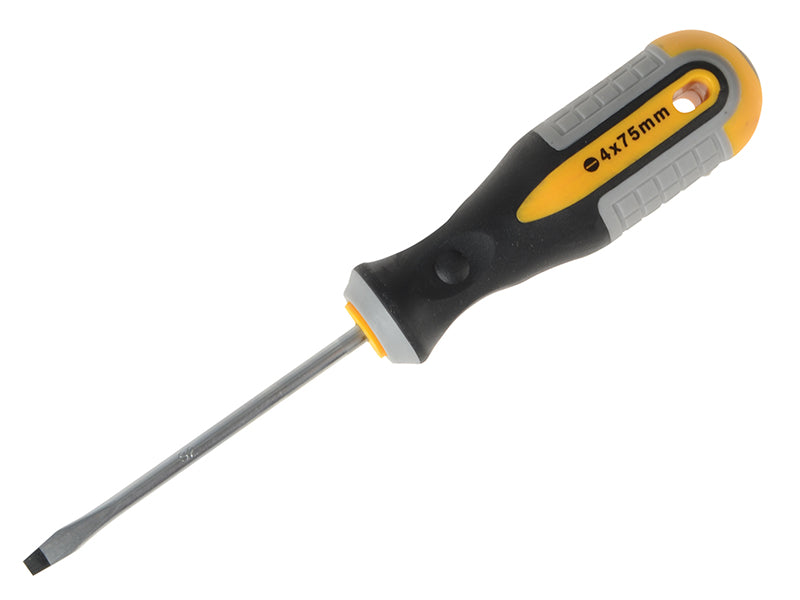 Roughneck Screwdriver Flared Tip 4.0 x 75mm ROU22113