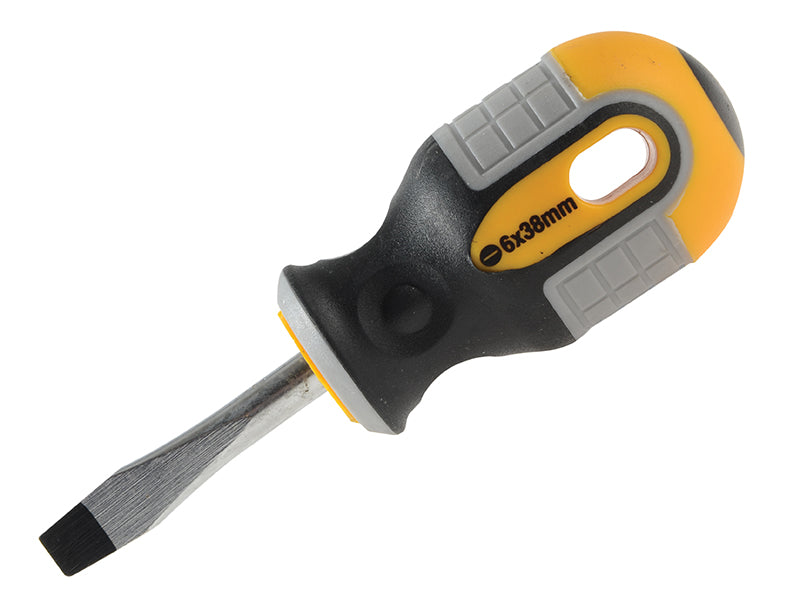 Roughneck Stubby Screwdriver Flared Tip 6.0 x 38mm ROU22151