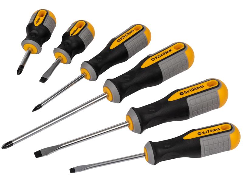 Roughneck Screwdriver Set, 6 Piece ROU22198