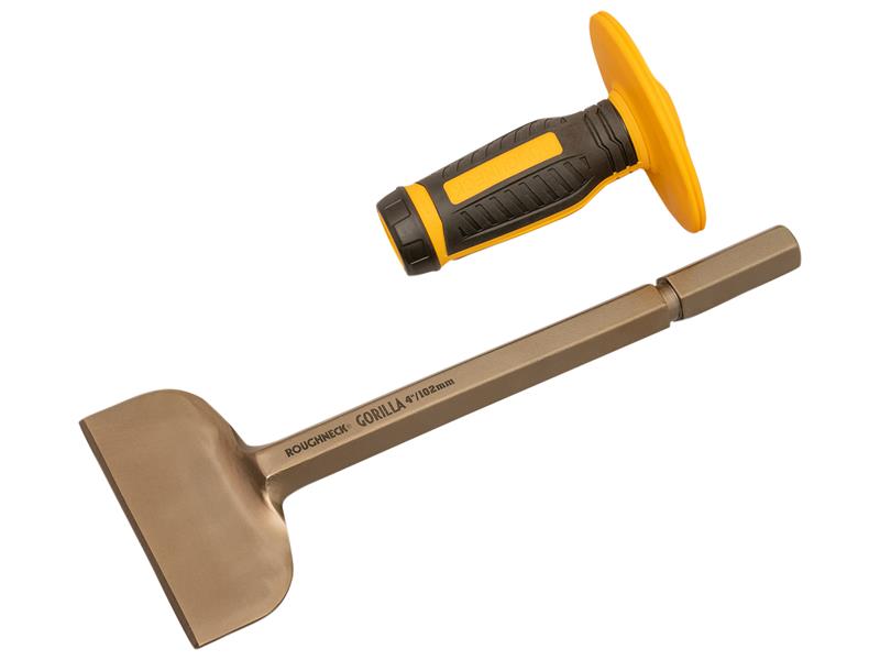 Roughneck Gorilla Brick Bolster with Non-Slip Hand Guard 102 x 279mm (4 x 11in) ROU31927
