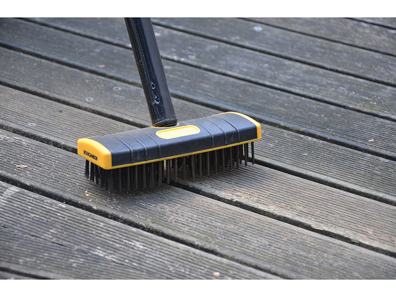 Roughneck Heavy-Duty Scrub Brush Soft Grip 200mm (8in) NO Handle ROU52060