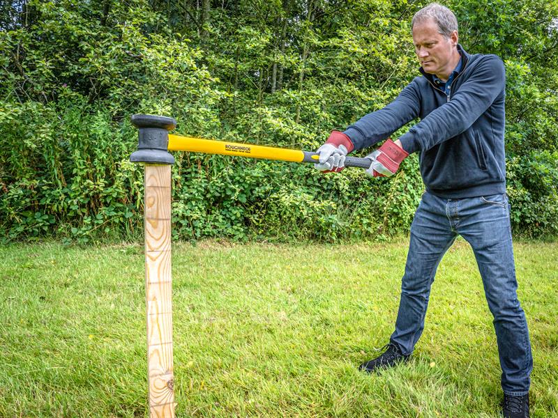 Roughneck Fencing Maul 4.53kg 10 lb Soft Grip Fibreglass Handle ROU64767