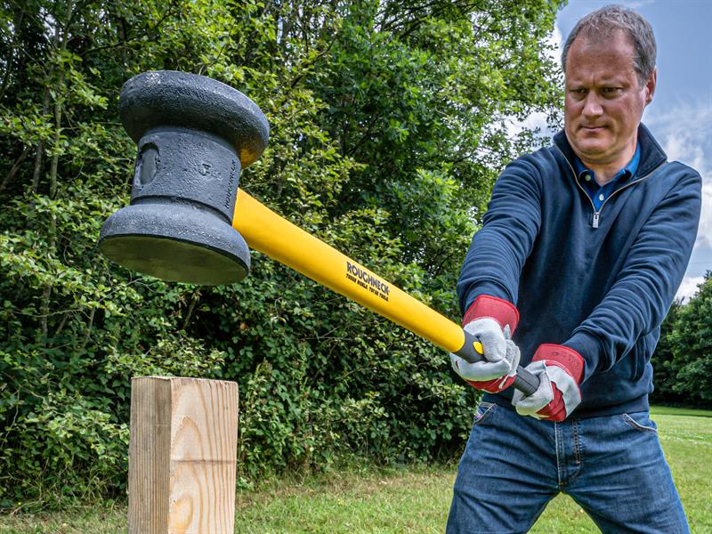 Roughneck Fencing Maul 4.53kg 10 lb Soft Grip Fibreglass Handle ROU64767