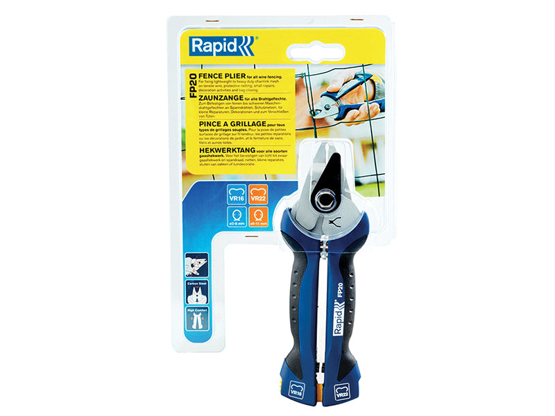 Rapid FP20 Fence Pliers for use with VR16 + VR22 Fence Hog Rings RPDFP20