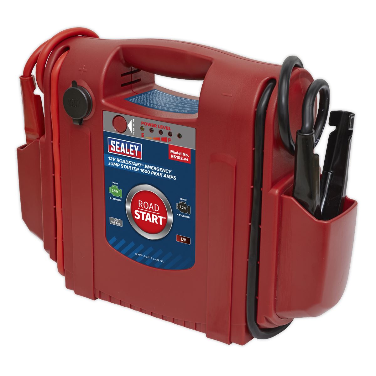 Sealey RoadStart® Emergency Jump Starter 12V 1600 Peak Amps RS102