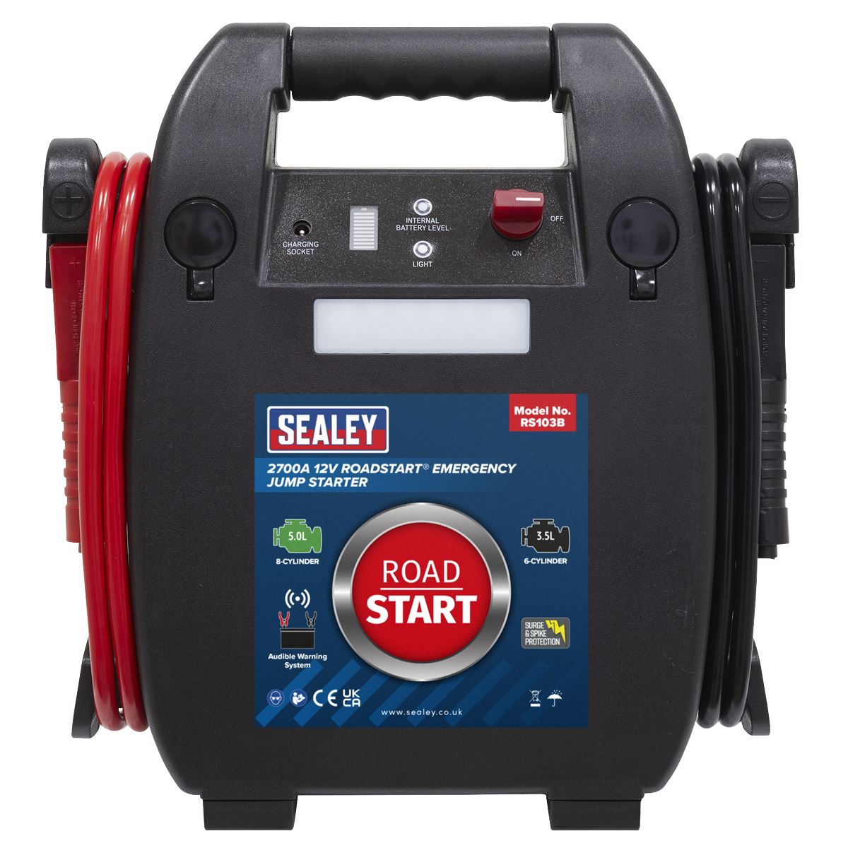 Sealey RoadStart Emergency Jump Starter 12V 5L 8-Cylinder RS103B