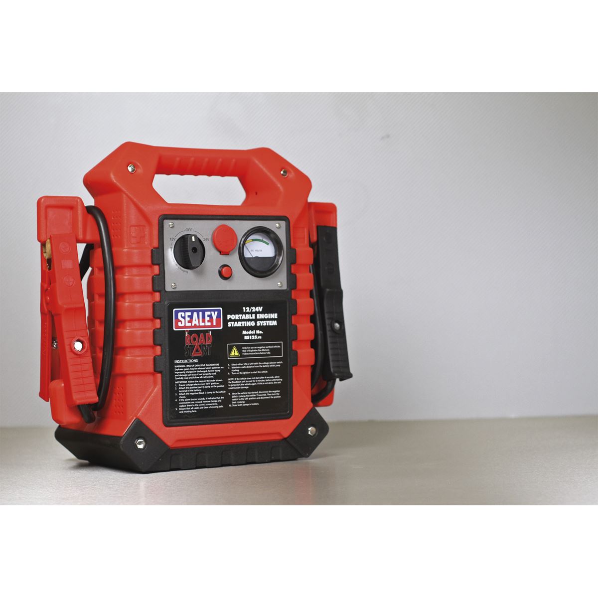 Sealey RoadStart® Emergency Jump Starter 12/24V 3000/1500 Peak Amps RS125