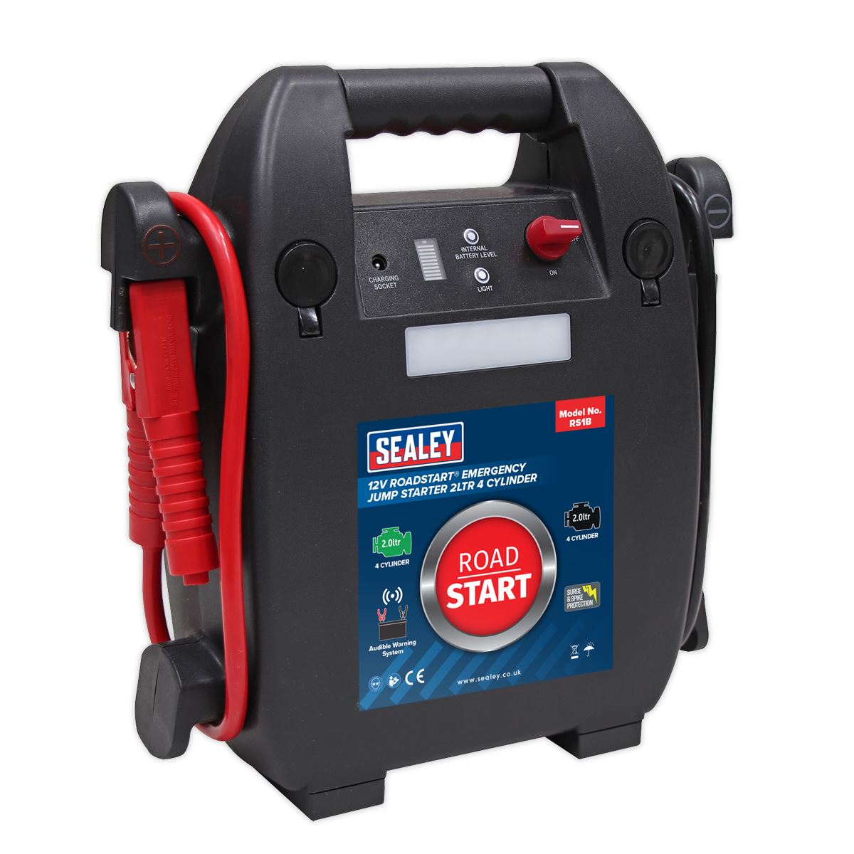 Sealey RoadStart® Emergency Jump Starter 12V 2L 4-Cylinder RS1B