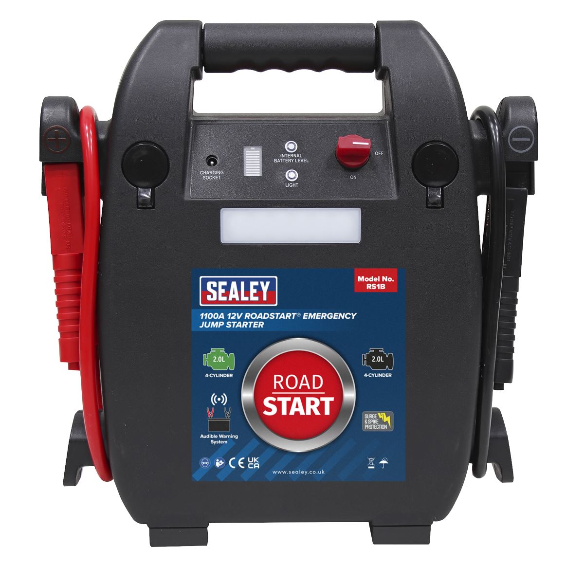 Sealey RoadStart® Emergency Jump Starter 12V 2L 4-Cylinder RS1B