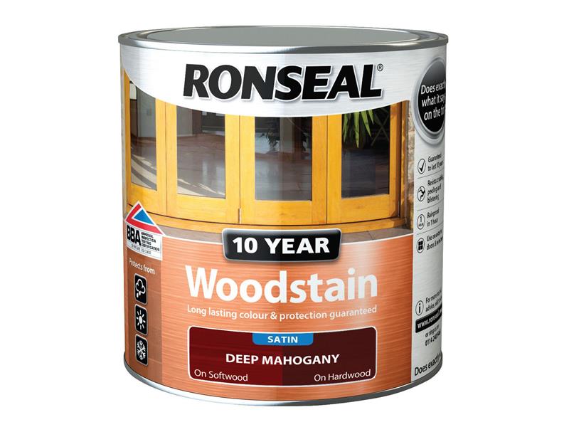 Ronseal 10 Year Woodstain Deep Mahogany 750ml RSL10WSDM750