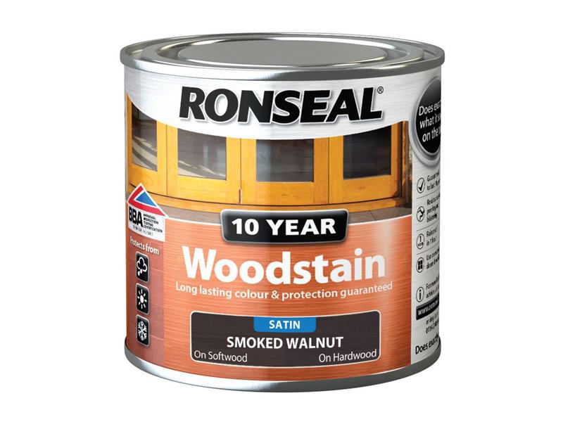 Ronseal 10 Year Woodstain Smoked Walnut 250ml RSL10WSSW250