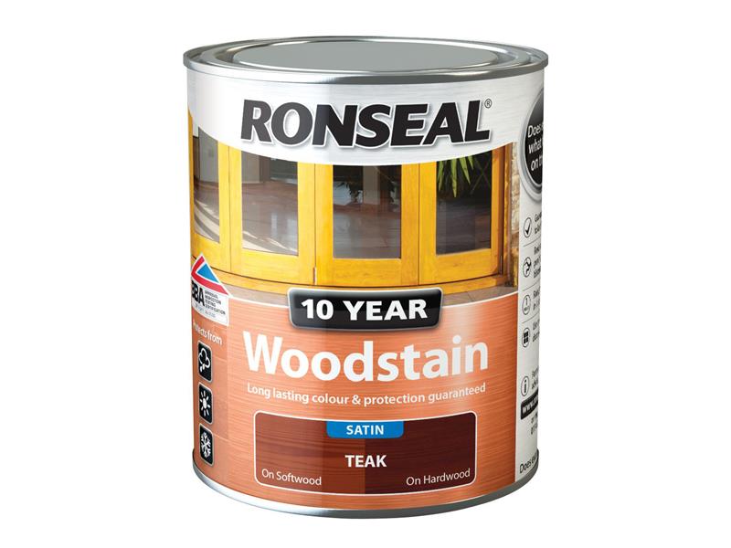 Ronseal 10 Year Woodstain Teak 750ml RSL10WST750
