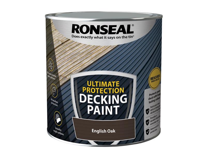 Ronseal Ultimate Protection Decking Paint English Oak 2.5 litre RSLDPEO25L