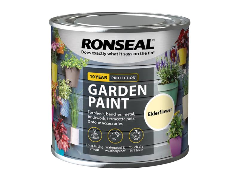 Ronseal Garden Paint Elderflower 250ml RSLGPEF250
