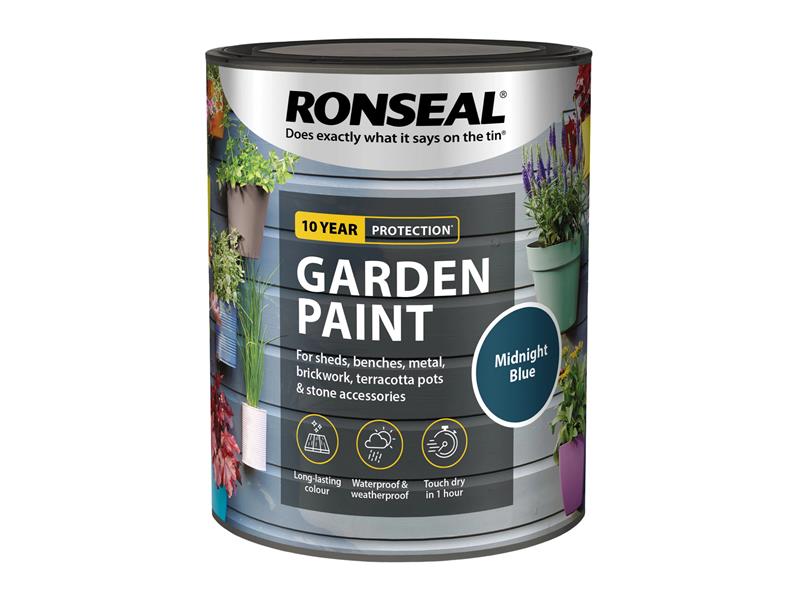 Ronseal Garden Paint Midnight Blue 750ml RSLGPMB750