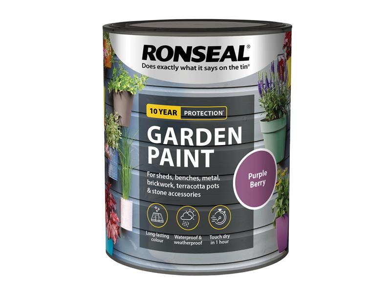 Ronseal Garden Paint Purple Berry 750ml RSLGPPB750